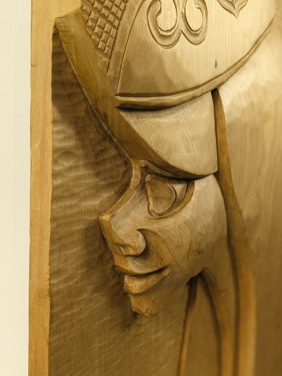 Ainu Relief, Profile Of A Woman 1970 Japan - #686-photo-4