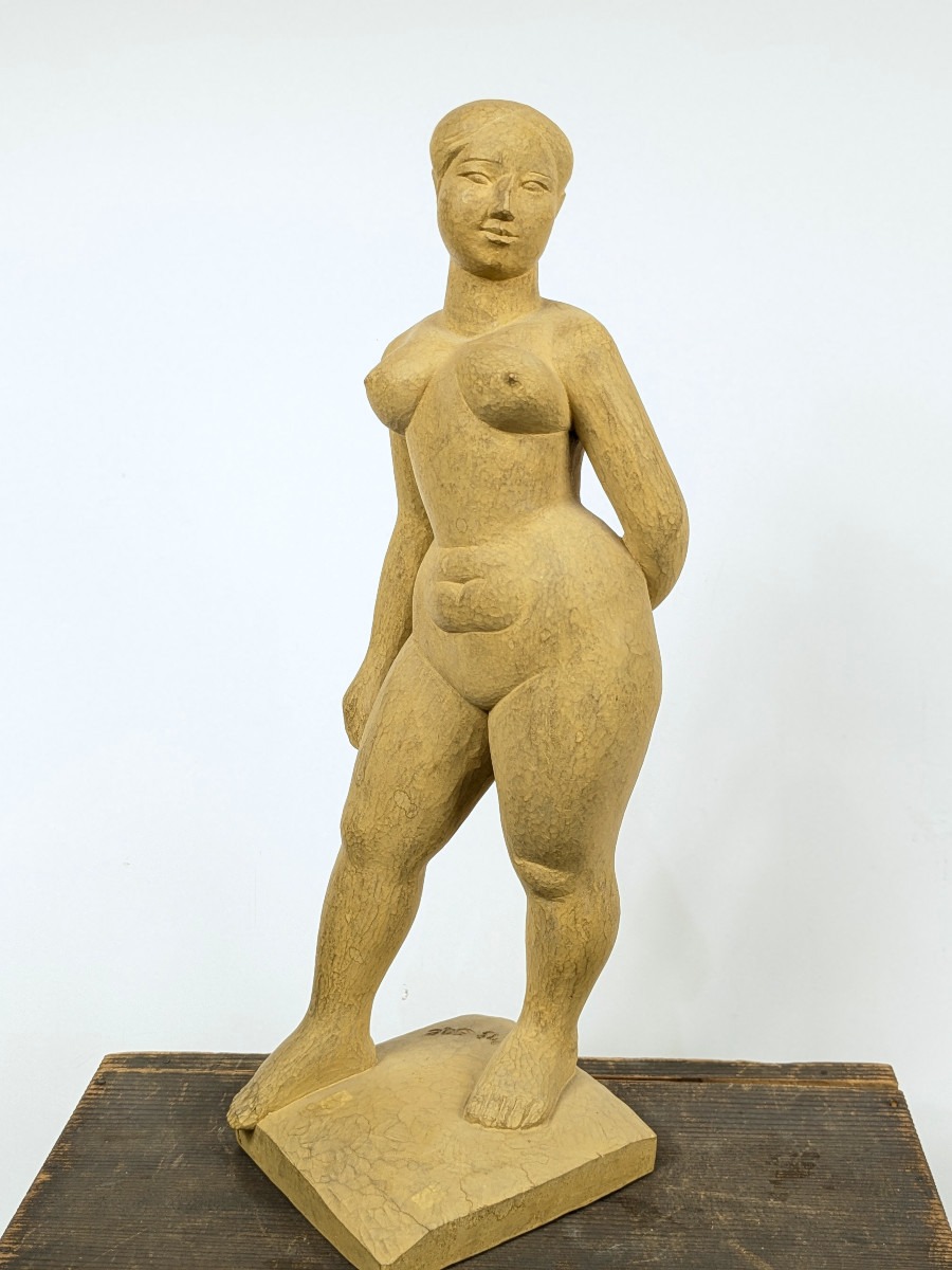 Venus - By Usagi Saeko (1919-2000) - Woodcarving 1975 #690-photo-3