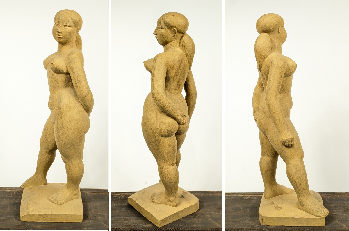 Venus - par Usagi Saeko (1919-2000) - Bois sculpé 1975 #690-photo-4