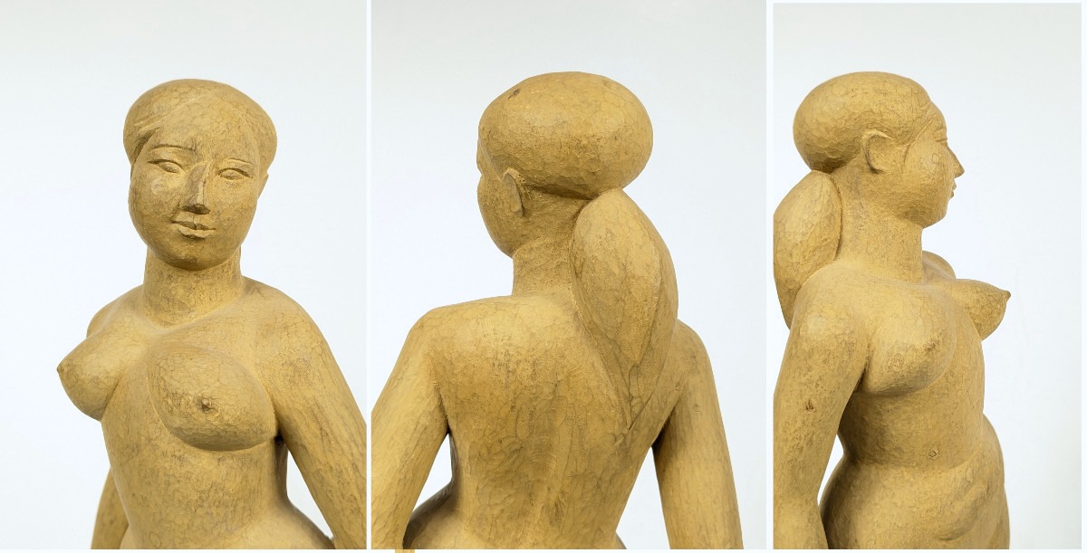 Venus - By Usagi Saeko (1919-2000) - Woodcarving 1975 #690-photo-2
