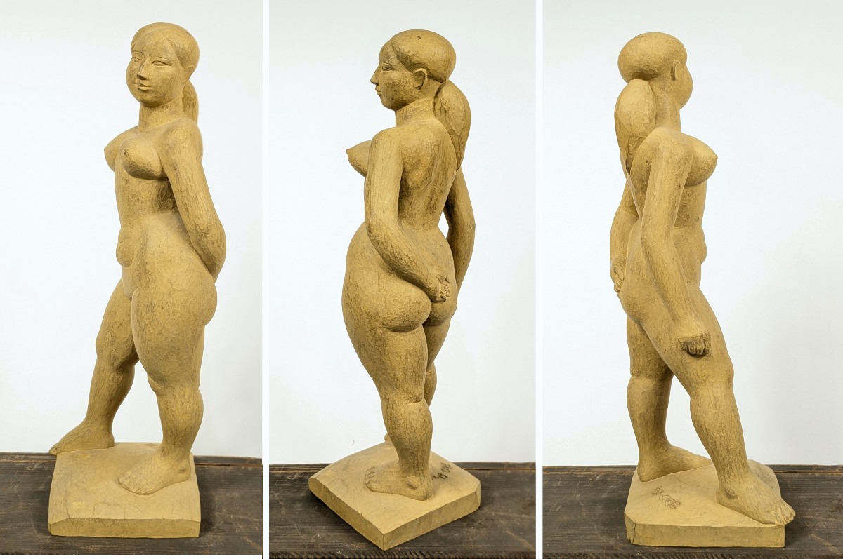 Venus - By Usagi Saeko (1919-2000) - Woodcarving 1975 #690-photo-4