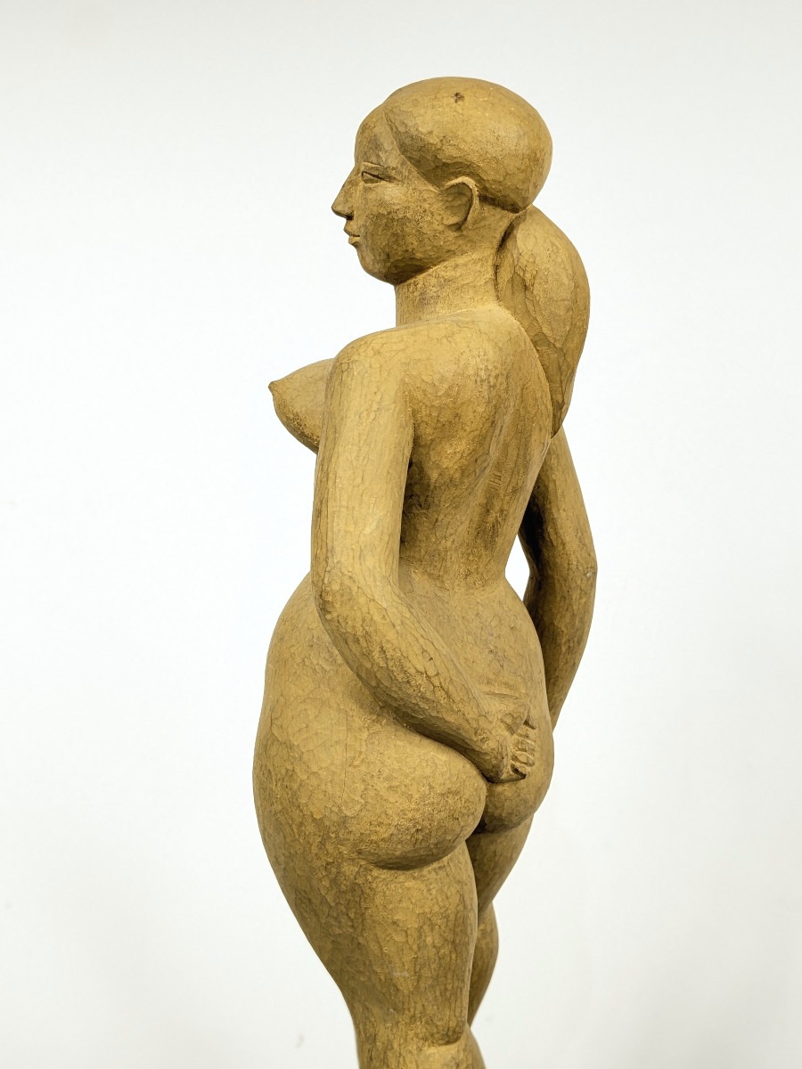 Venus - By Usagi Saeko (1919-2000) - Woodcarving 1975 #690-photo-5