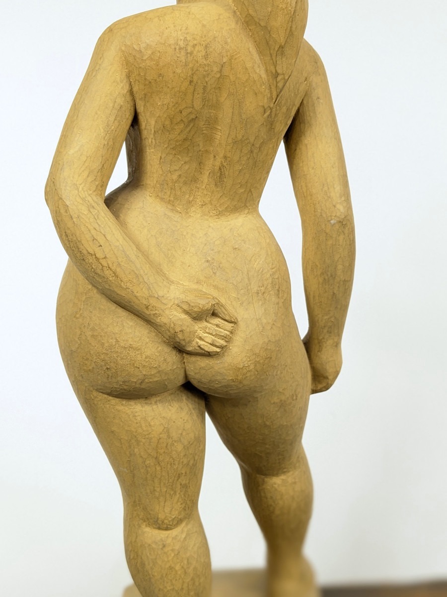 Venus - By Usagi Saeko (1919-2000) - Woodcarving 1975 #690-photo-7