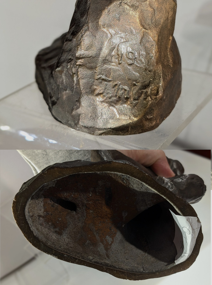 Nu au rocher - Takashi Mine 1913-2003 Japon- bronze 1953 #850-photo-8