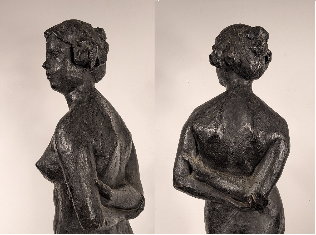 Grand nu, circa 1950-60 - bronze 73cm -  Shigeru Kinoshita 1908-1988 #901-photo-5