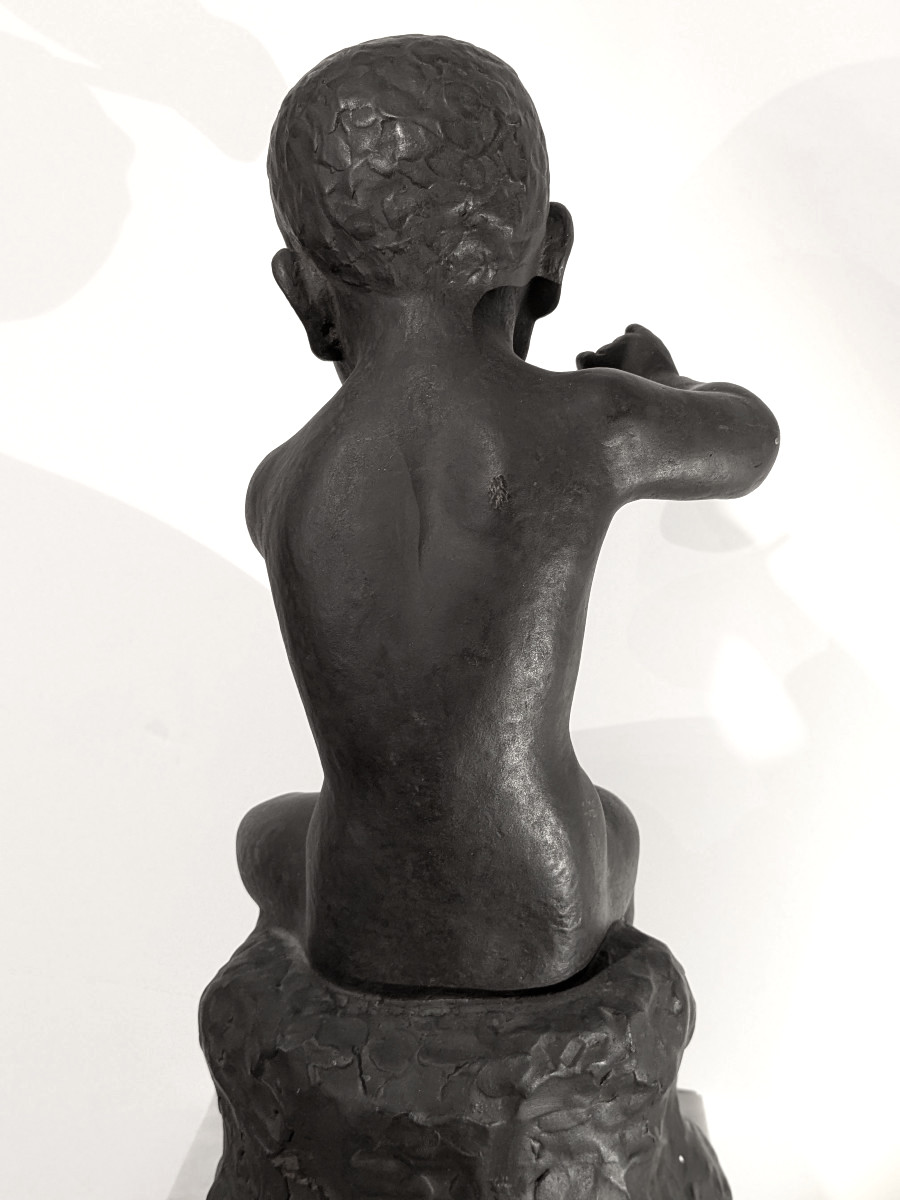 Child With The Flute - Bronze By Ariichi Yamahata – 1908 - 1980 #238-photo-3