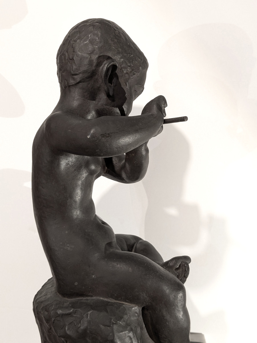 Child With The Flute - Bronze By Ariichi Yamahata – 1908 - 1980 #238-photo-7