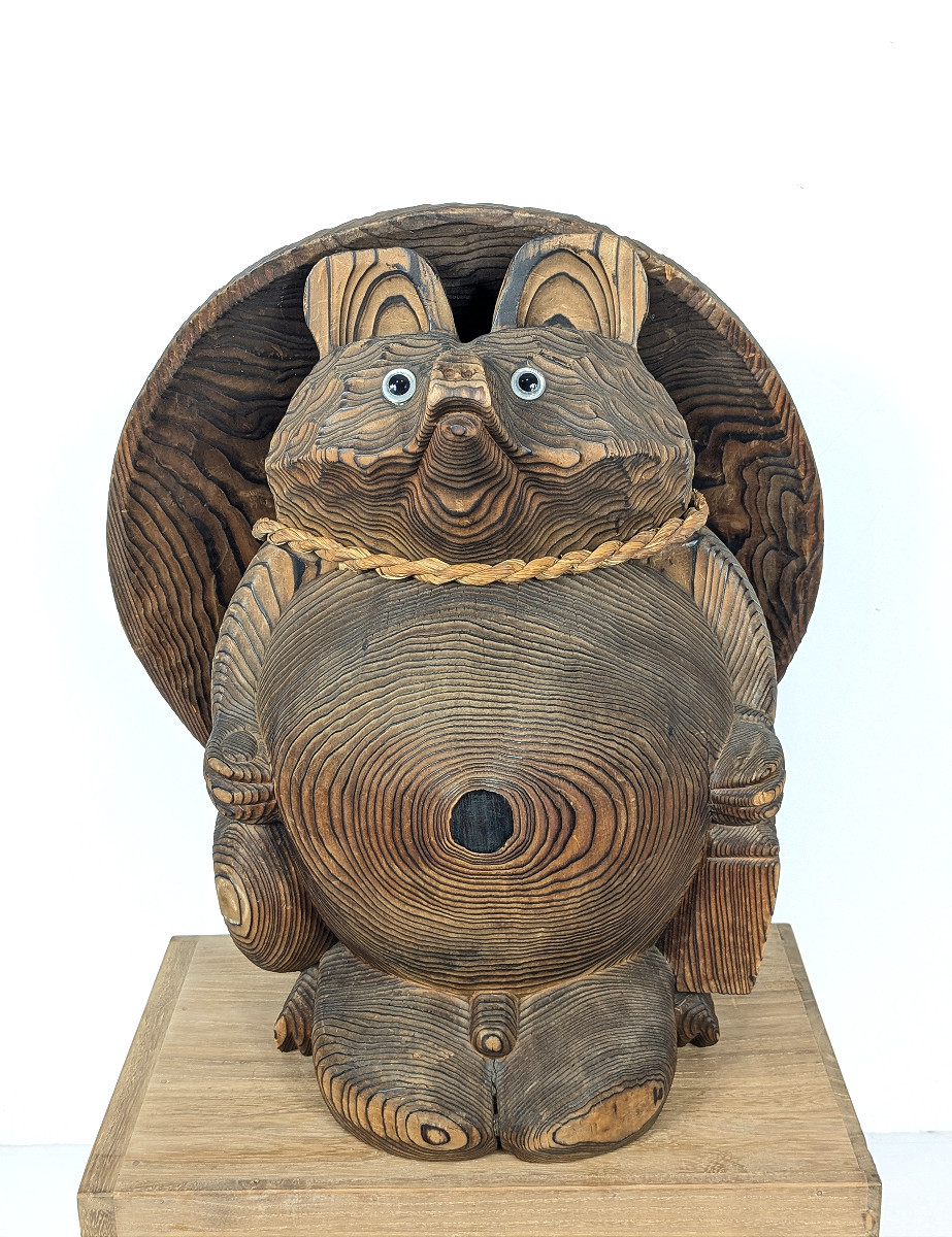 Tanuki - Yakisugi Flamed Wood - Circa 1960-70 #943