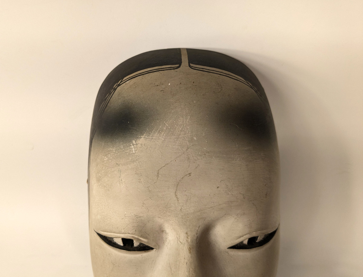 Ko-omote Girl Mask - Noh - Circa 1930-50 #15-photo-3