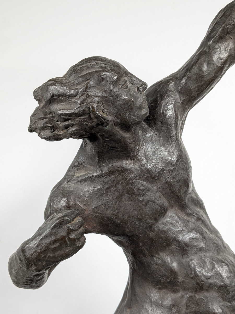 The Centaur Krotos - Bronze Circa 1950 - 60cm - Eiji Yoshida (1911-87) #822-photo-4