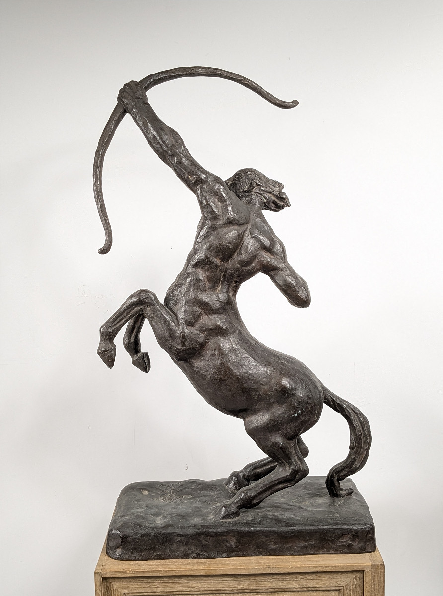 The Centaur Krotos - Bronze Circa 1950 - 60cm - Eiji Yoshida (1911-87) #822-photo-4