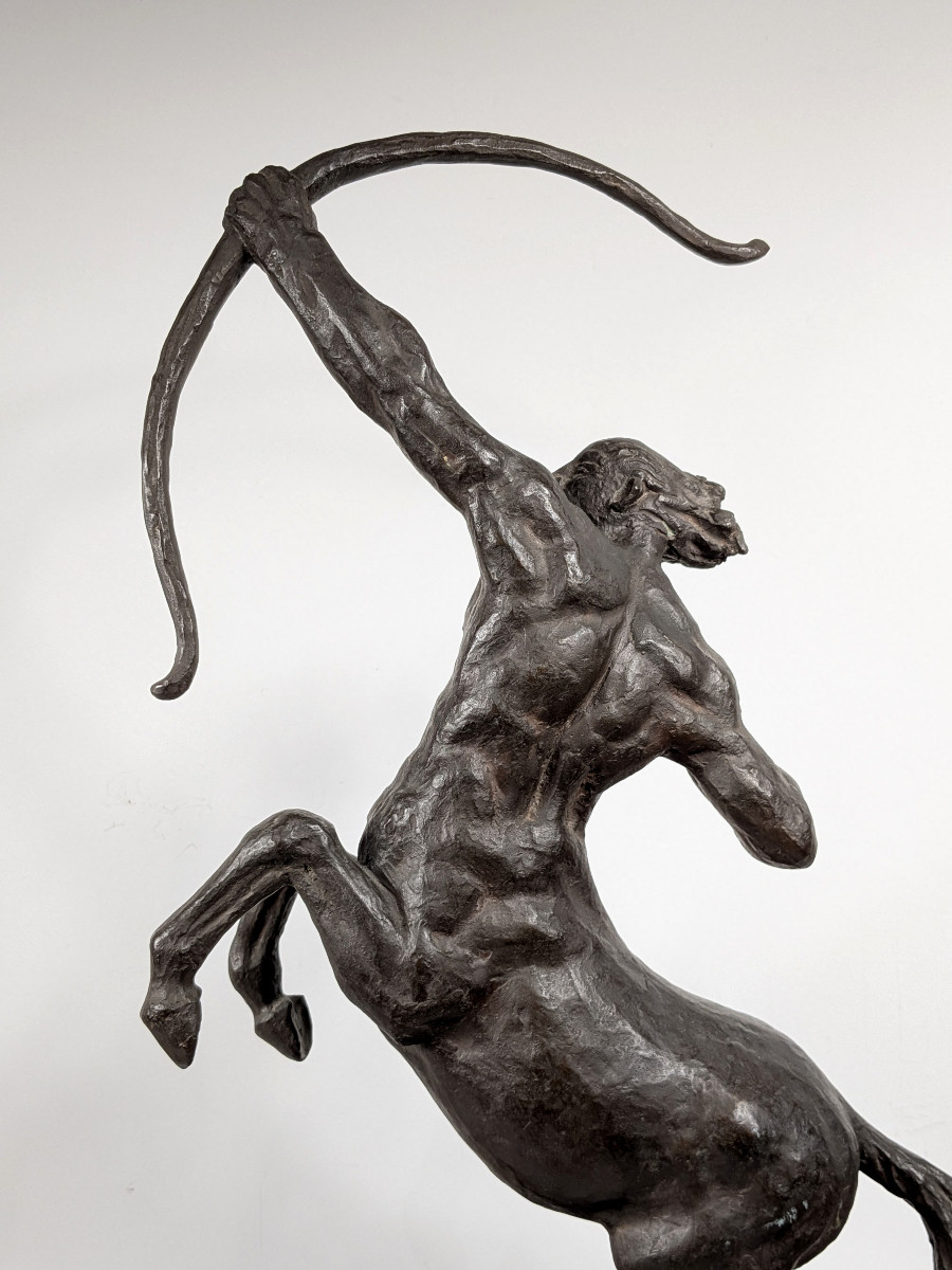 The Centaur Krotos - Bronze Circa 1950 - 60cm - Eiji Yoshida (1911-87) #822-photo-5