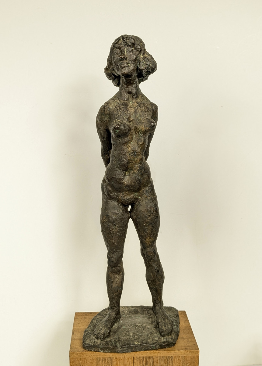 Nude, Dented, And Smiling - Bronze 1972 By Misaki Kuichi (1920-2001) #486