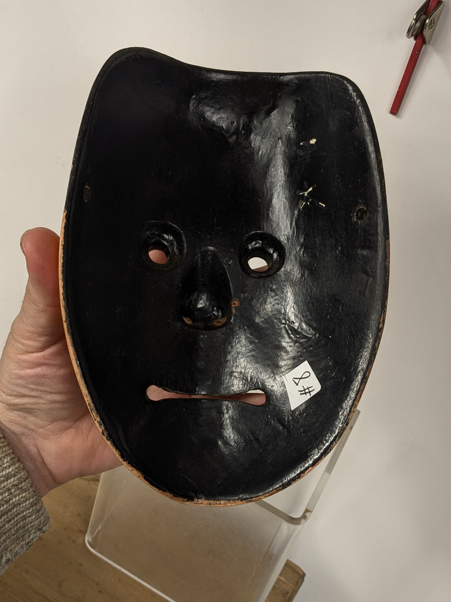 Heida Warrior Mask - Noh Theatre - Circa 1930-50 #8-photo-3