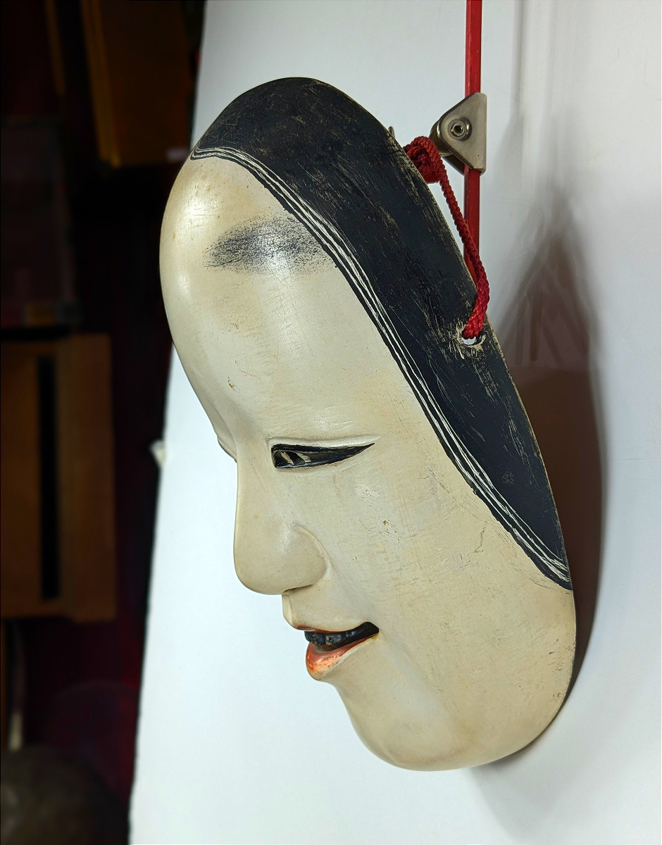 Ko-omote Girl Mask - Noh - Mid-20th Century #30-photo-3