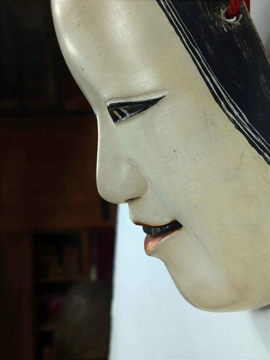 Ko-omote Girl Mask - Noh - Mid-20th Century #30-photo-4