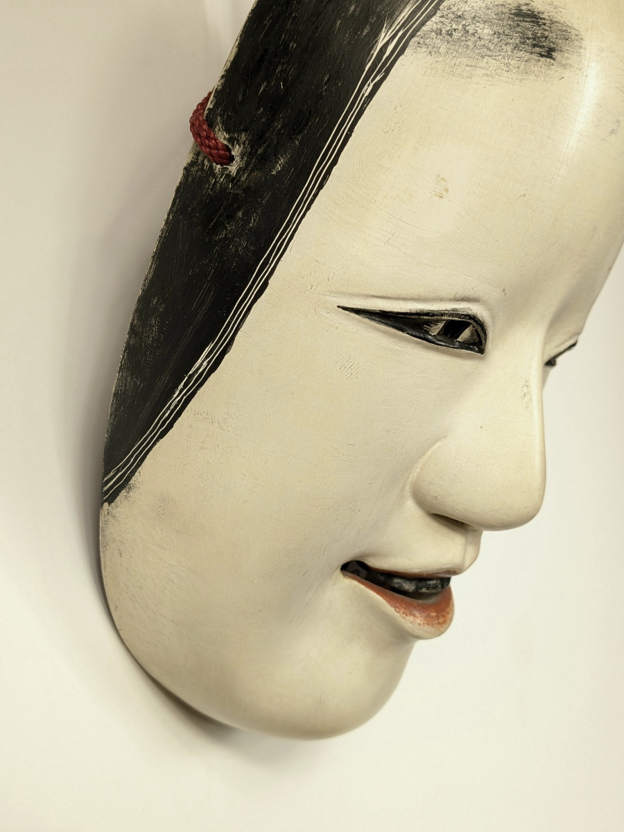 Masque de jeune fille  Ko-Omote - Noh - milieu XXe  #30-photo-1