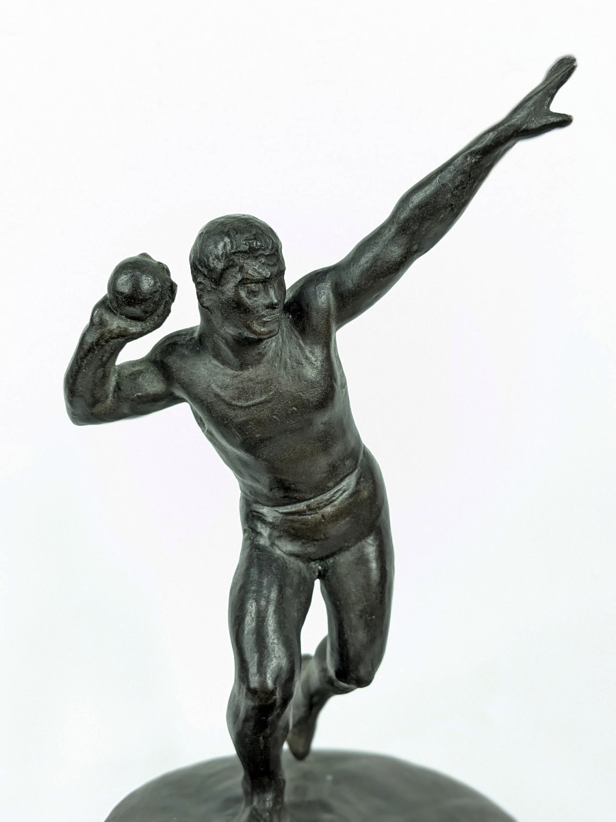 Athlete - Shot Putter - Bronze 1920-30 #624-photo-2