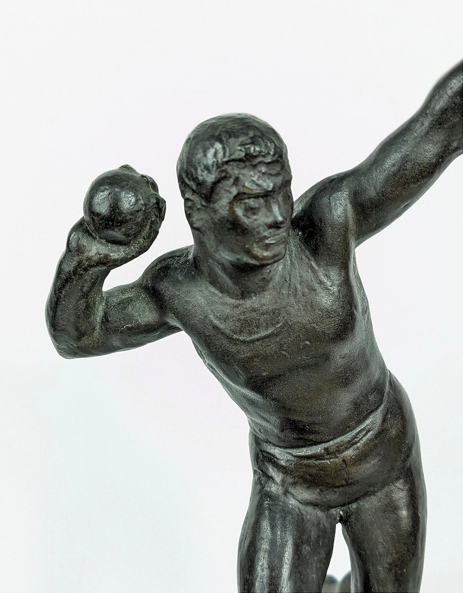 Athlete - Shot Putter - Bronze 1920-30 #624-photo-3