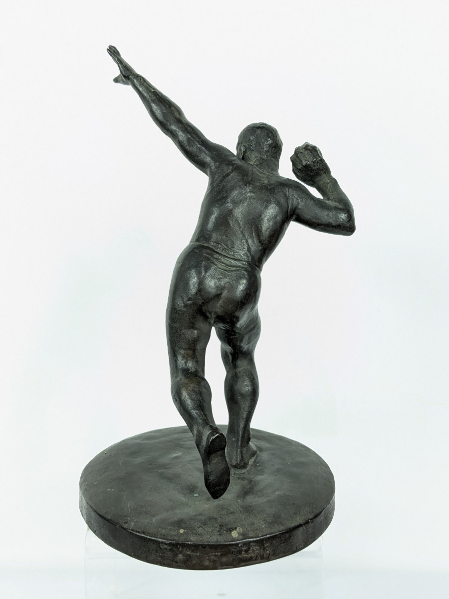 Athlete - Shot Putter - Bronze 1920-30 #624-photo-2