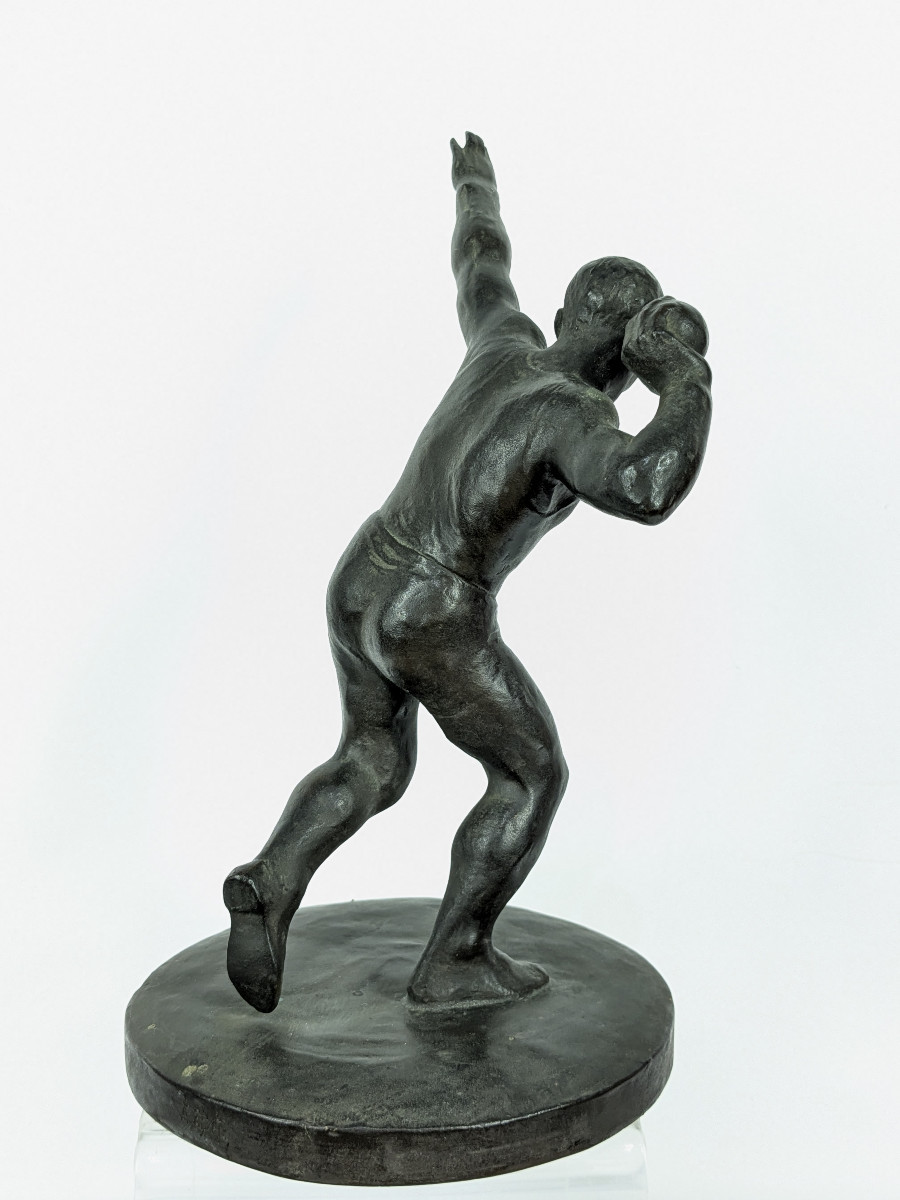 Athlete - Shot Putter - Bronze 1920-30 #624-photo-3