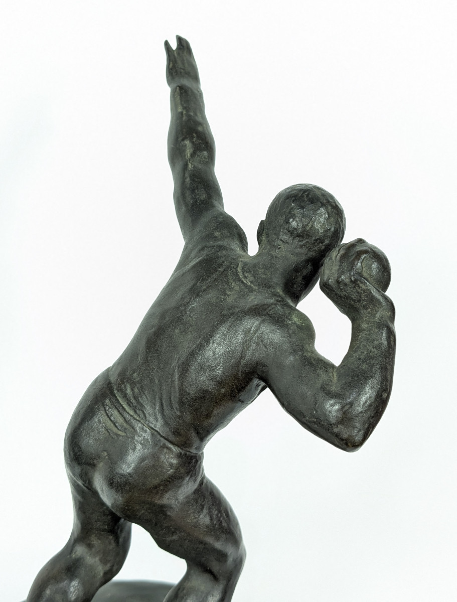 Athlete - Shot Putter - Bronze 1920-30 #624-photo-4