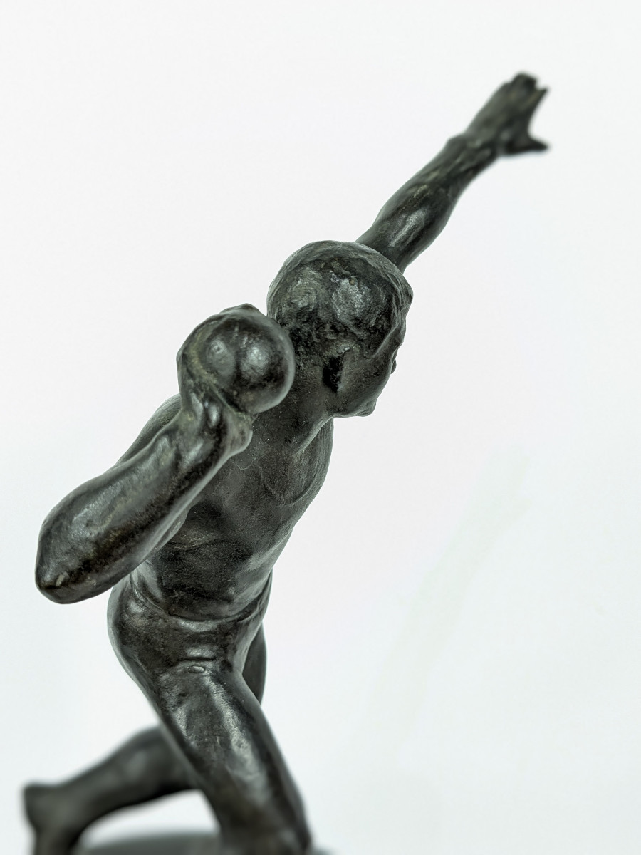 Athlete - Shot Putter - Bronze 1920-30 #624-photo-6