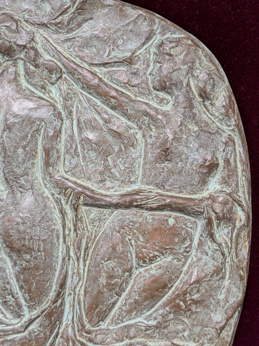 Relief "la ronde" bronze circa 1950-60 #462-photo-1