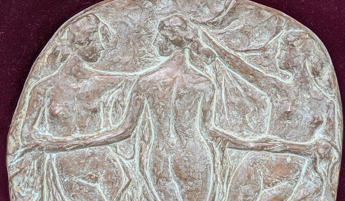Relief "la ronde" bronze circa 1950-60 #462-photo-4
