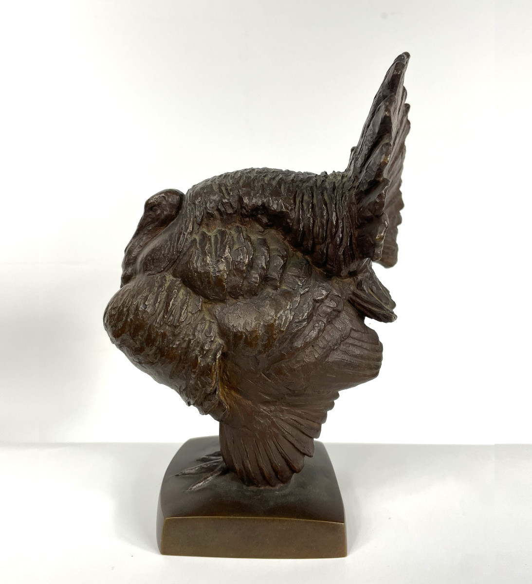 Un dindon sauvage - bronze circa 1950-60 #466-photo-2