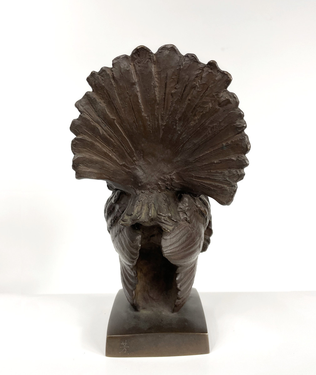 Un dindon sauvage - bronze circa 1950-60 #466-photo-4
