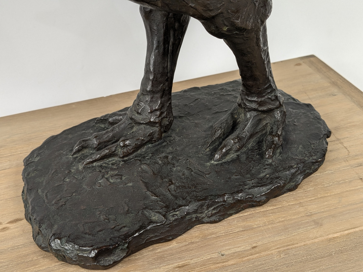 A Cassowary - Bronze By Yoshiki Hasegawa 1892 - 1974 #21-photo-7