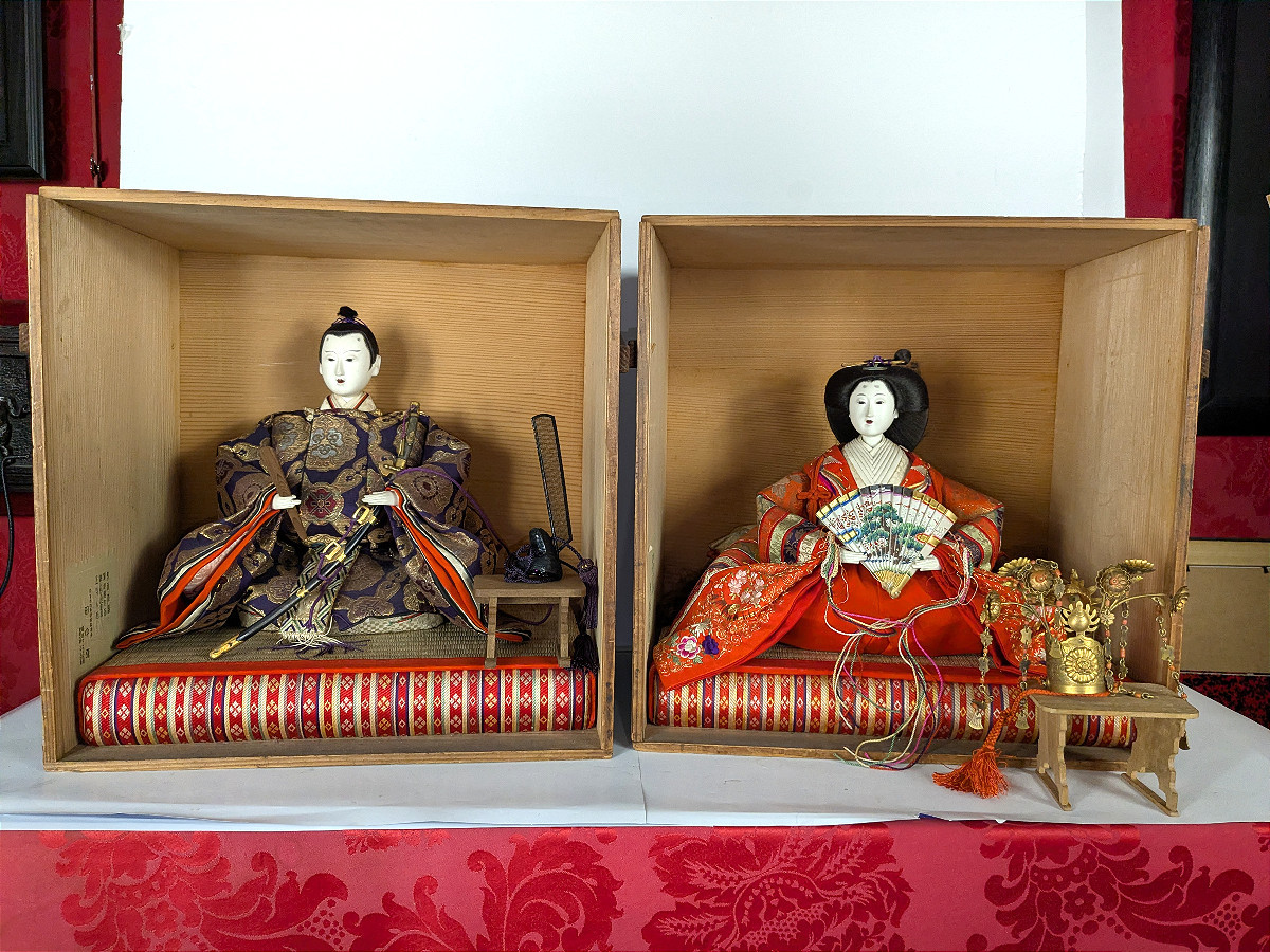 Hina Matsuri Dolls - Imperial Couple - Japan Circa 1950 #378-24