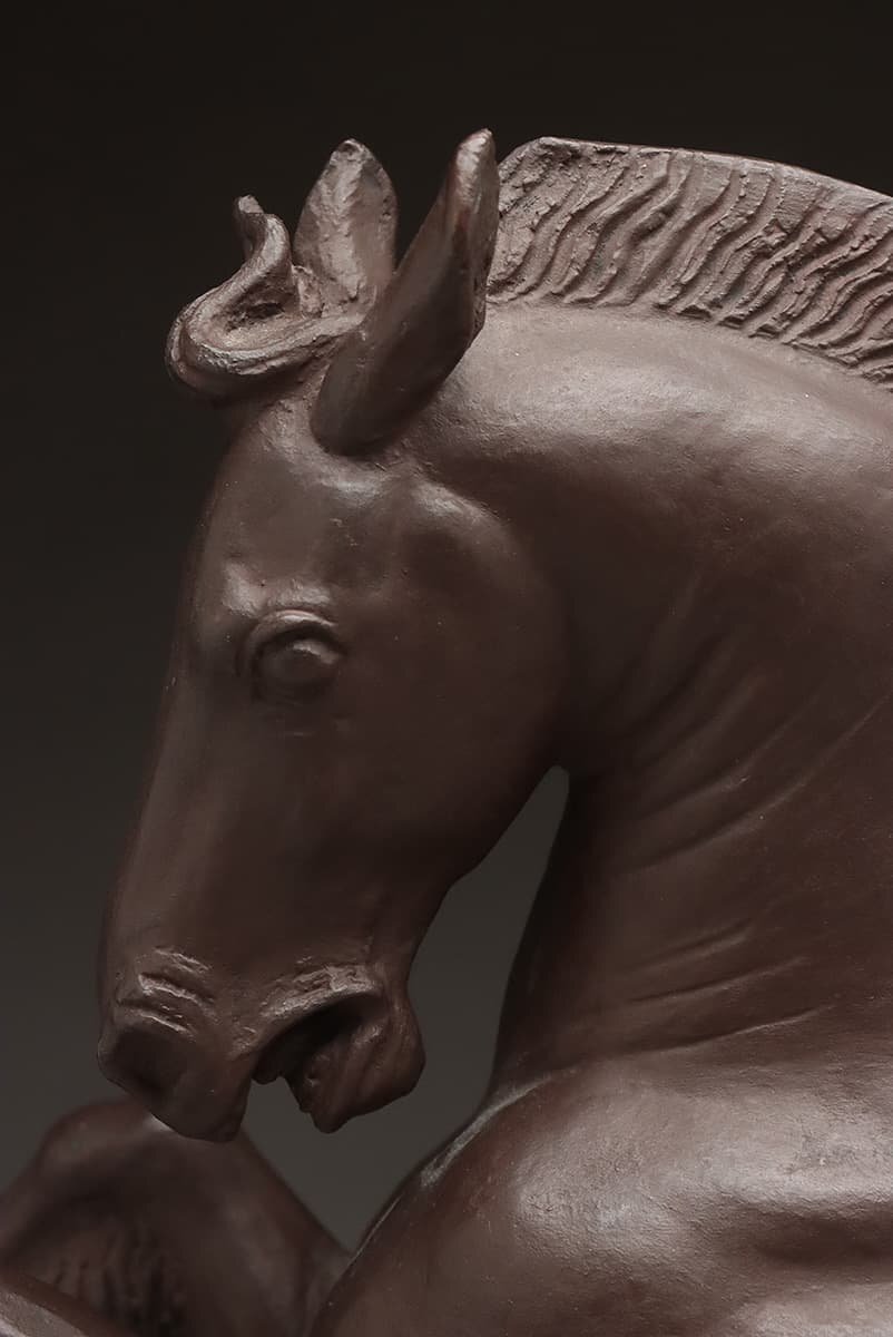 Art Deco Hippogriff In Bronze Circa 1930 - Uichi Ogura 1881-1962 #592-photo-1