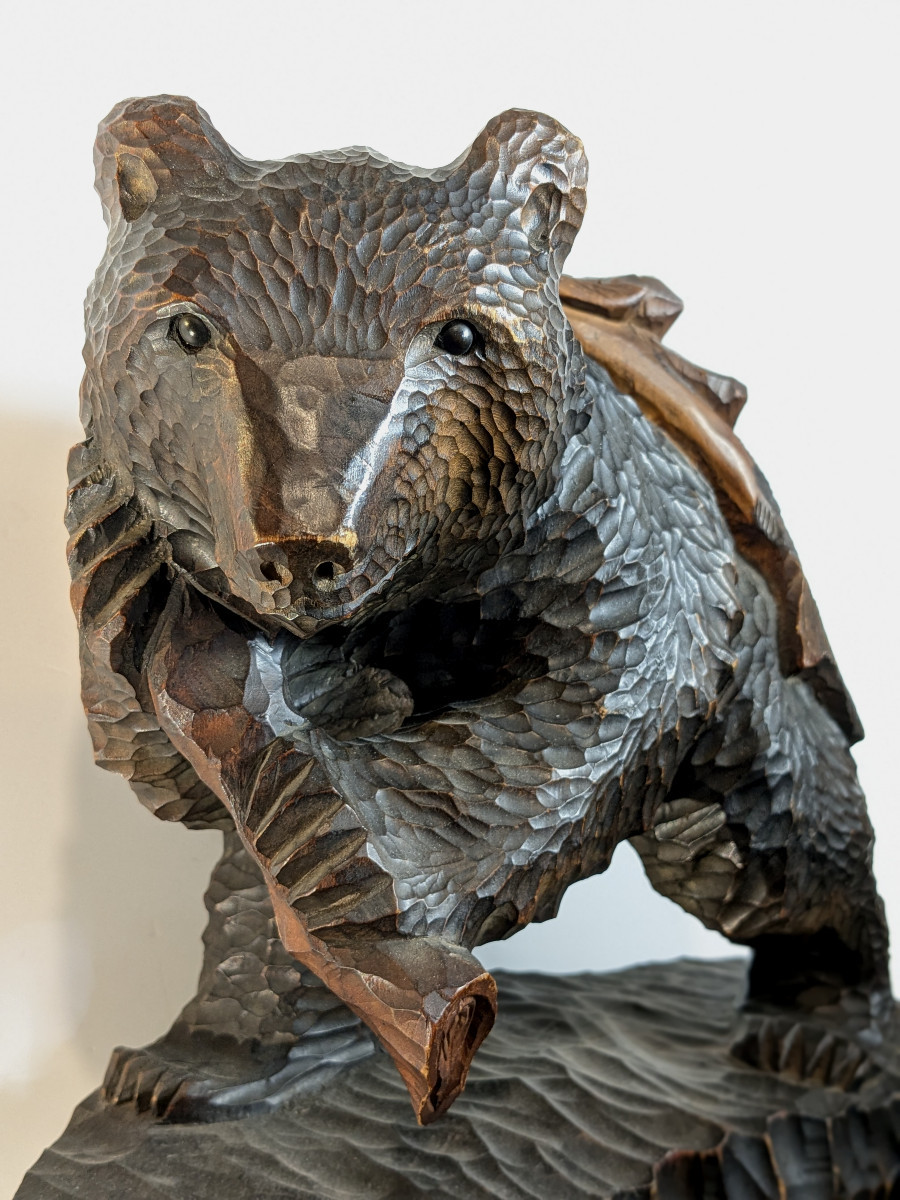 Bear With Salmon - Ainu Work Circa 1950 - No. Ham10/24-2-photo-3