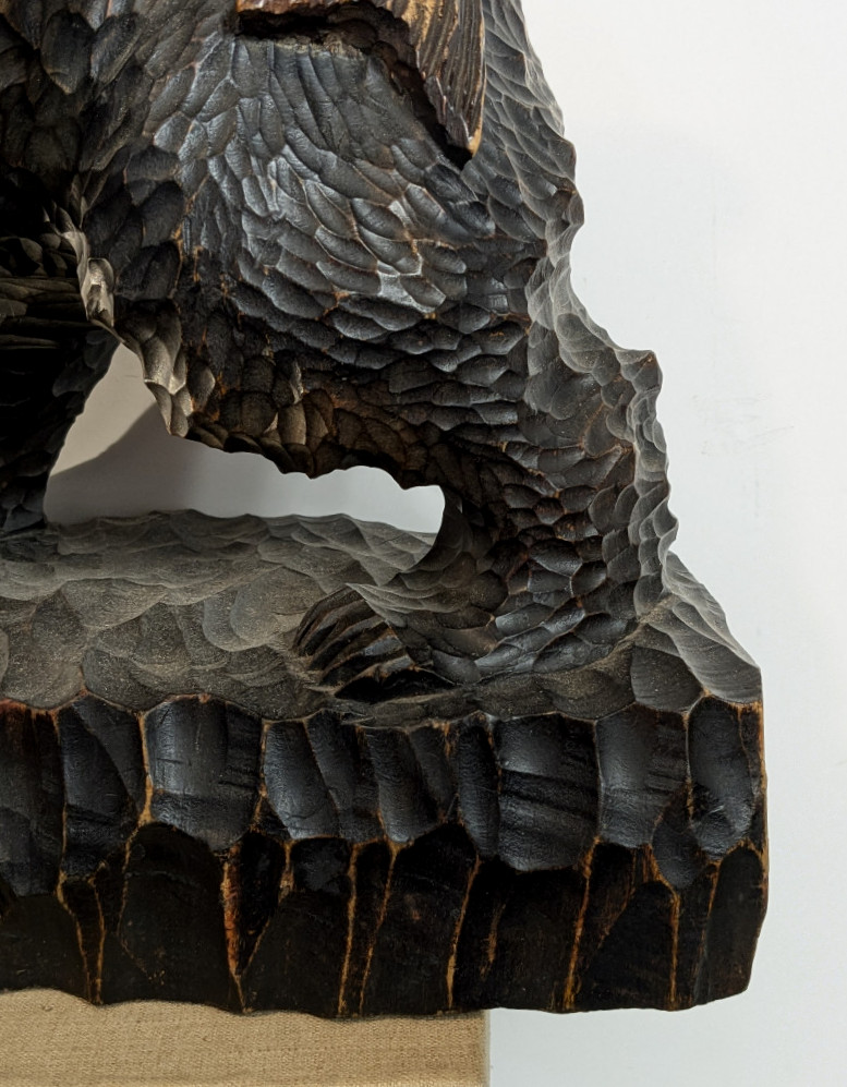 Bear With Salmon - Ainu Work Circa 1950 - No. Ham10/24-2-photo-1