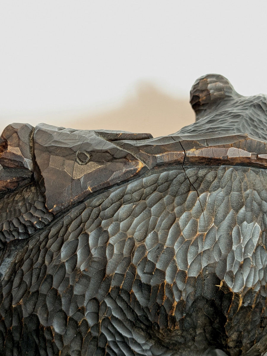 Bear With Salmon - Ainu Work Circa 1950 - No. Ham10/24-2-photo-4