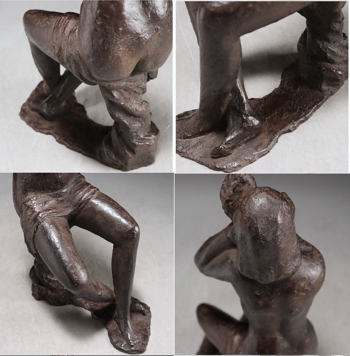 Nude With Grapes - Bronze Circa 1950-60 By Yuichi Yamamoto (1899-1987) #19-photo-6