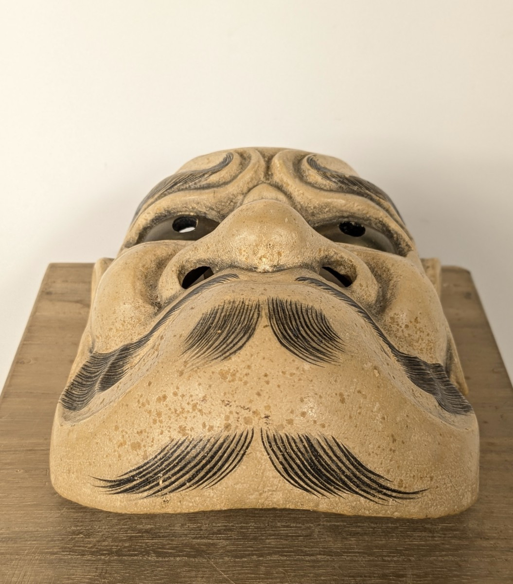 ōbeshimi Mask - Noh Theatre Demon - 1920-50 #989-photo-6