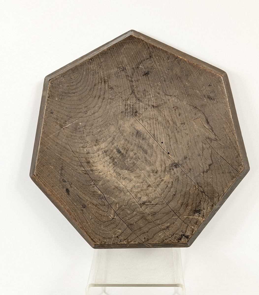 Polygonal Base, Heptagon Taisho / Early Showa Period 1920-30 - Wabi Sabi-photo-2