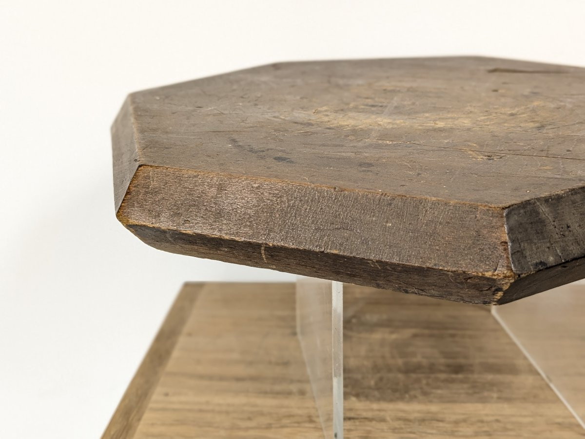 Polygonal Base, Heptagon Taisho / Early Showa Period 1920-30 - Wabi Sabi-photo-2