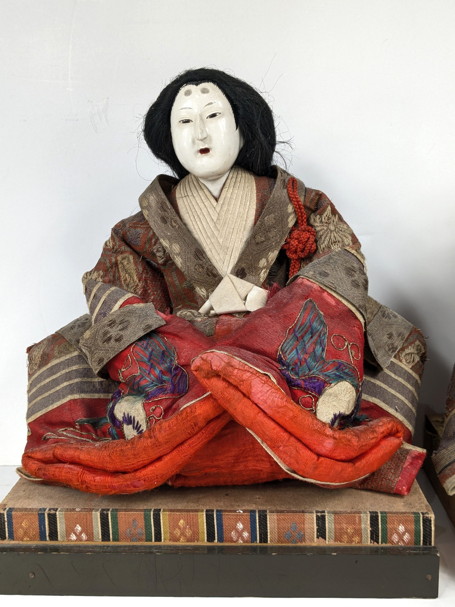 Hina Matsuri Dolls - Imperial Couple - Japan Meiji / Taisho Era #ham000-photo-2