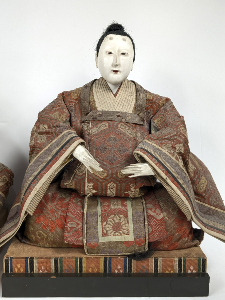 Hina Matsuri Dolls - Imperial Couple - Japan Meiji / Taisho Era #ham000-photo-3