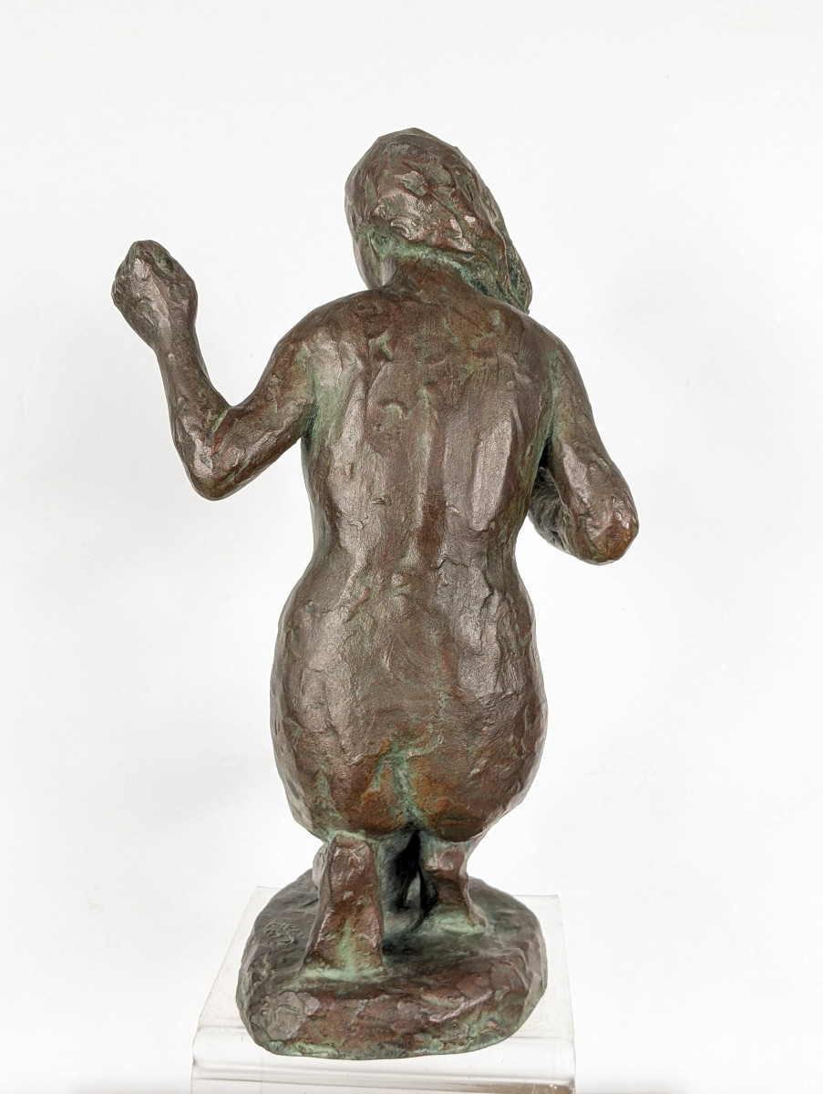 Kneeling Nude - Bronze By Takashi Sugimura 1922-2004 #936-photo-1