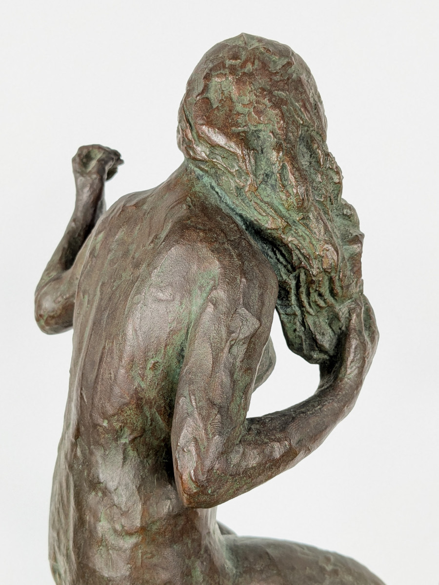 Kneeling Nude - Bronze By Takashi Sugimura 1922-2004 #936-photo-6