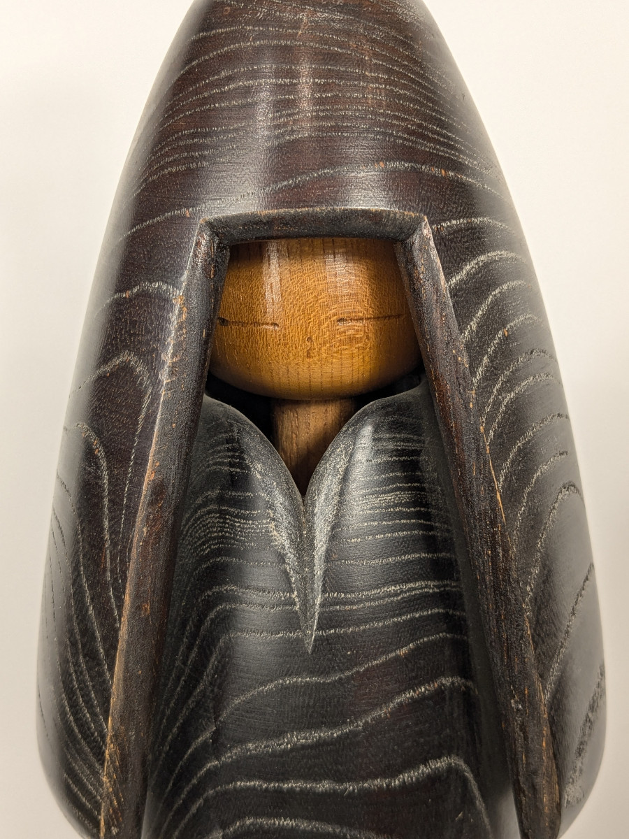 Kokeshi Snow Coat - By Master Shido Shozan ( 1932-95) #71-photo-4