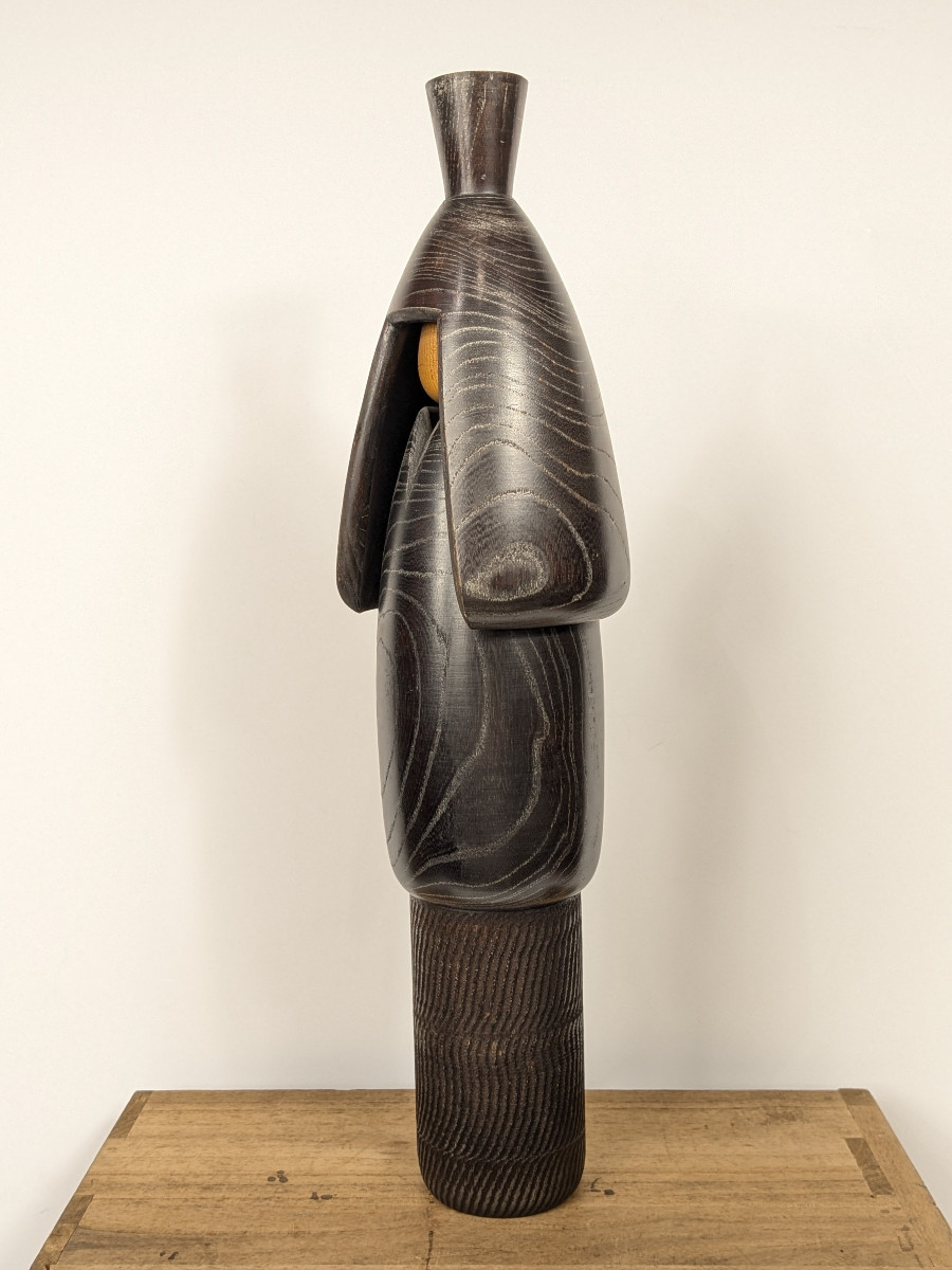 Kokeshi Snow Coat - By Master Shido Shozan ( 1932-95) #71-photo-1