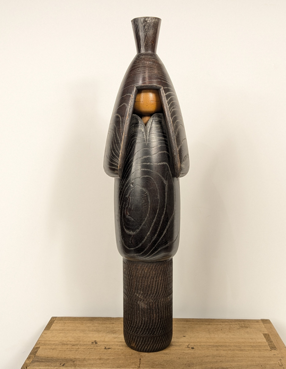 Kokeshi Snow Coat - By Master Shido Shozan ( 1932-95) #71