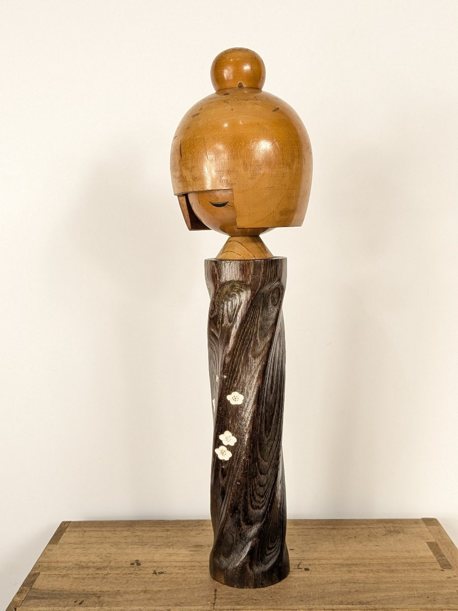 Kokeshi Circa 1970-80 - By Master Okamoto Usaburo --photo-4