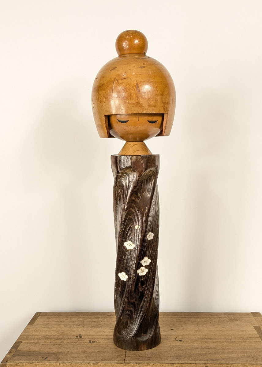 Kokeshi Circa 1970-80 - By Master Okamoto Usaburo -